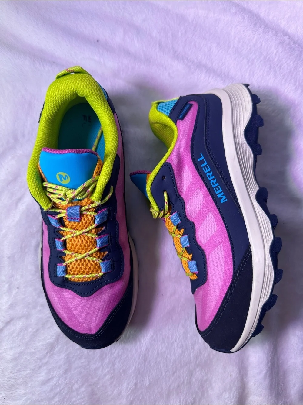 Merrell Kids Pink Multi-Color Trail Sneaker